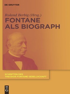 cover image of Fontane als Biograph